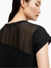 AllSaints Black 100% Cotton Zala Kora Top - Image 4 of 6