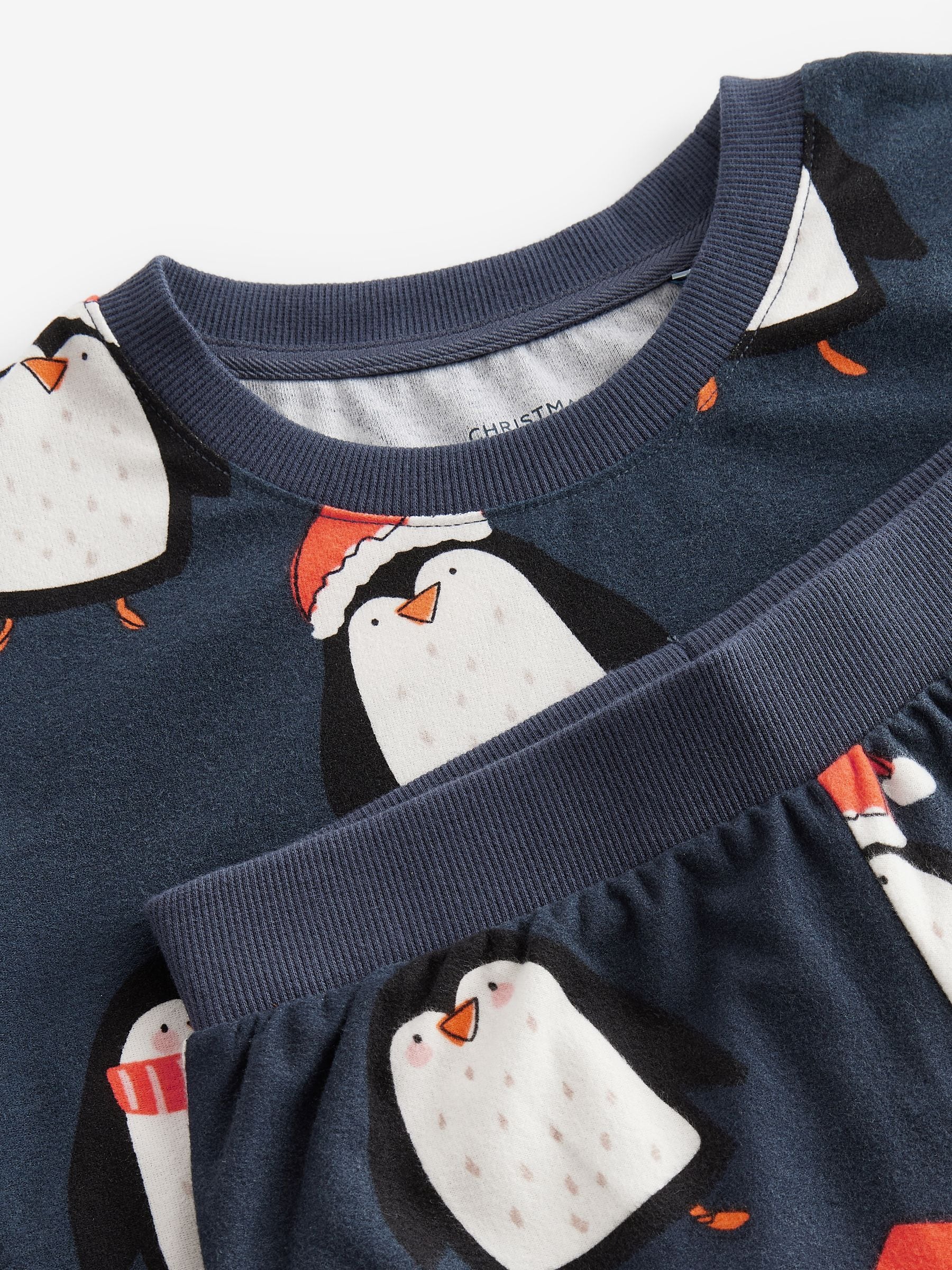 Buy Navy Blue Matching Family Kids Christmas Penguin Pyjamas 9mths 16yrs from Next Luxembourg