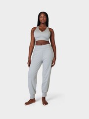 Sweaty Betty Light Grey Marl Gaia Yoga Bra - Image 6 of 7