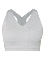Sweaty Betty Light Grey Marl Gaia Yoga Bra - Image 7 of 7