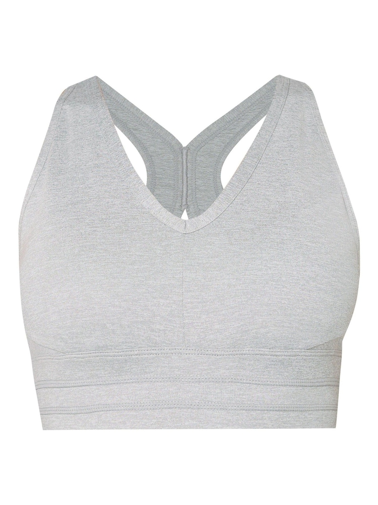 Sweaty Betty Light Grey Marl Gaia Yoga Bra - Image 7 of 7