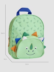 Jojo Maman Bébé Grønn Dino Karakter Ryggsekk - Bilde 5 av 6