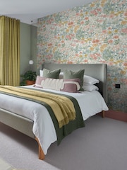 Graham & Brown Grey Wallflower Wallpaper - Image 1 of 3