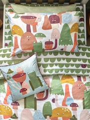 Little Furn Multicolour Fun Guys Mushroom Duvet Cover Set - Image 3 of 3