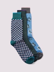 Duchamp Green Mens Socks Gift Set 3 Pack - Image 1 of 5