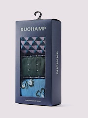 Duchamp Green Mens Socks Gift Set 3 Pack - Image 2 of 5