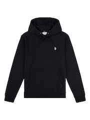 U.S. Polo Assn. Black Mens Classic Fit 100% Cotton Double Horsemen Hoodie - Image 5 of 6