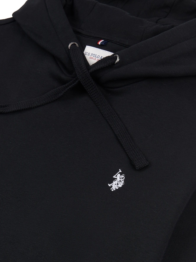U.S. Polo Assn. Black Mens Classic Fit 100% Cotton Double Horsemen Hoodie - Image 6 of 6