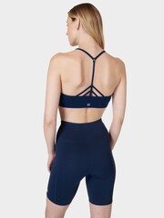 Sweaty Betty Navy Blue Mindful Flex Seamless Yoga Bra - Image 2 of 7