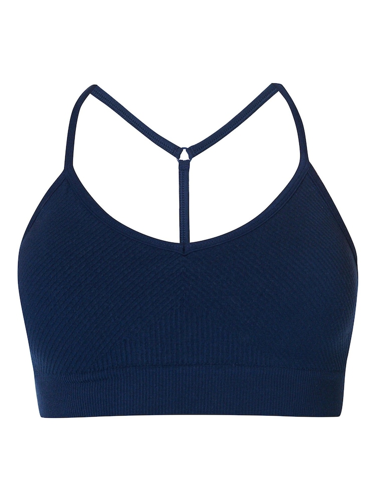 Sweaty Betty Navy Blue Mindful Flex Seamless Yoga Bra - Image 7 of 7