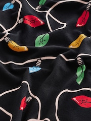 Black Lights Christmas Print Polo Shirt - Image 8 of 8