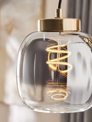 Brass Aston LED 5 Light Linear Pendant Ceiling Light Fitting - Image 3 of 5