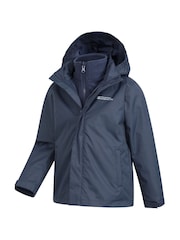 Mountain Warehouse Navy Kids Fell 3-In-1 Water Resistant Jacket - Image 1 of 5