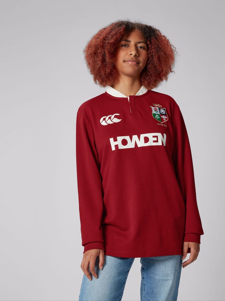 Canterbury Red British & Irish Lions Rugby Classic Long Sleeve Jersey - Image 4 of 9