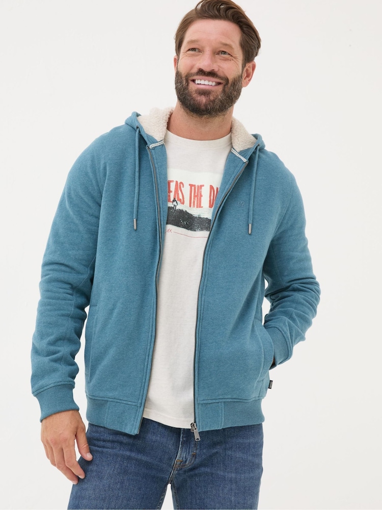 FatFace Brooke Teal Blue Hoodies - Image 1 of 5