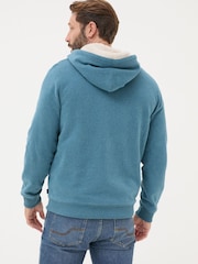 FatFace Brooke Teal Blue Hoodies - Image 2 of 5