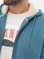 FatFace Brooke Teal Blue Hoodies - Image 3 of 5