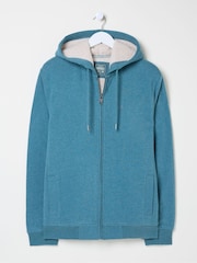 FatFace Brooke Teal Blue Hoodies - Image 5 of 5