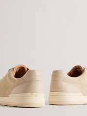 Ted Baker Natural Brentfd Leather Suede Cupsole Shoes - Image 3 of 5