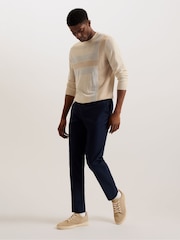 Ted Baker Natural Brentfd Leather Suede Cupsole Shoes - Image 5 of 5