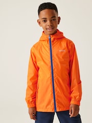 Regatta Orange Kids Waterproof Pack It Jacket III - Image 1 of 9