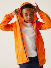Regatta Orange Kids Waterproof Pack It Jacket III - Image 5 of 9