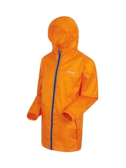 Regatta Orange Kids Waterproof Pack It Jacket III - Image 9 of 9
