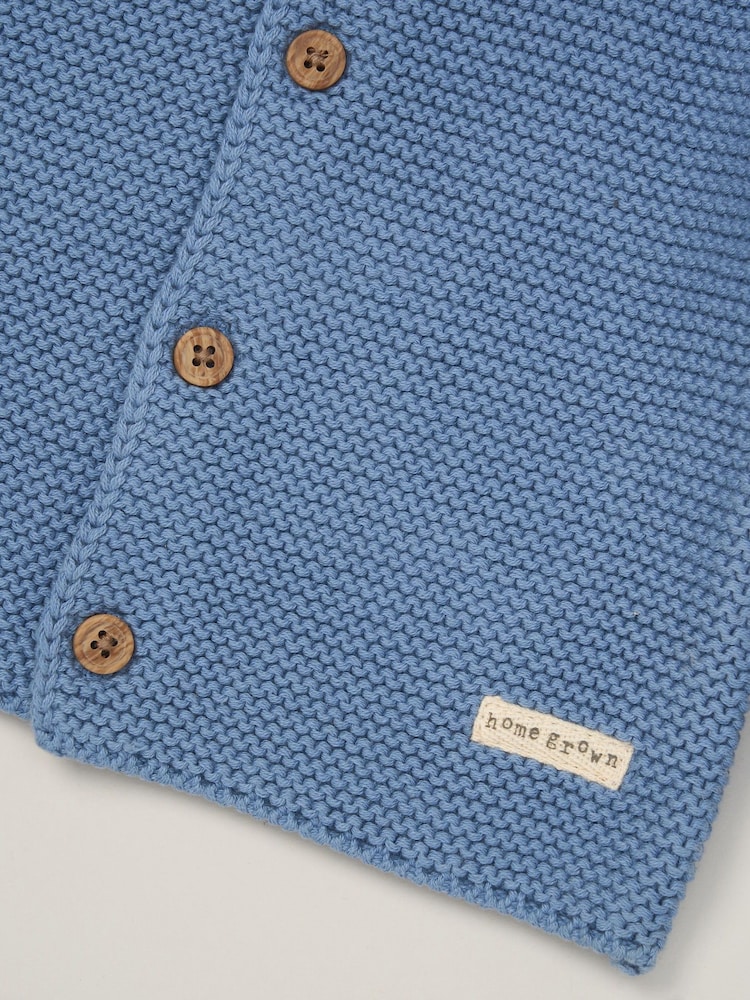 Homegrown 100% Organic Cotton Knitted Cardigan - Image 2 of 3
