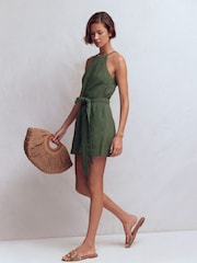 Boden Green Rosa Double Cloth Playsuit - Image 1 of 5
