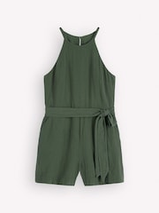 Boden Green Rosa Double Cloth Playsuit - Image 5 of 5
