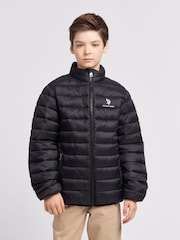 U.S. Polo Assn. Black Lightweight Boys Bound Quilted Jacket - Image 1 of 9