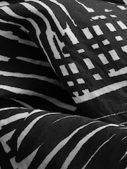 Monochrome Geometric Print Long Sleeve Button Down Shirt - Image 6 of 8