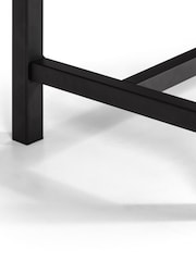 Julian Bowen Black Sonoma Oak Tribeca Bench - Image 2 of 5