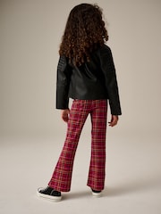 Red Check Flare Leggings (3-16yrs) - Image 3 of 8