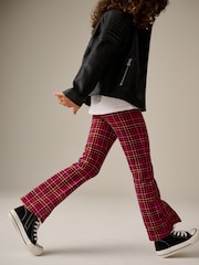 Red Check Flare Leggings (3-16yrs) - Image 4 of 8