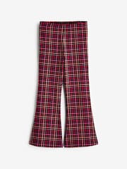 Red Check Flare Leggings (3-16yrs) - Image 5 of 8