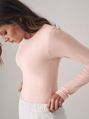 The Set Light Grey/Light Pink/Slate Grey/Cream/Mauve Pink 5 Pack Long Sleeve Crew Neck T-Shirts - Image 6 of 13