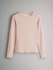 The Set Light Grey/Light Pink/Slate Grey/Cream/Mauve Pink 5 Pack Long Sleeve Crew Neck T-Shirts - Image 8 of 13