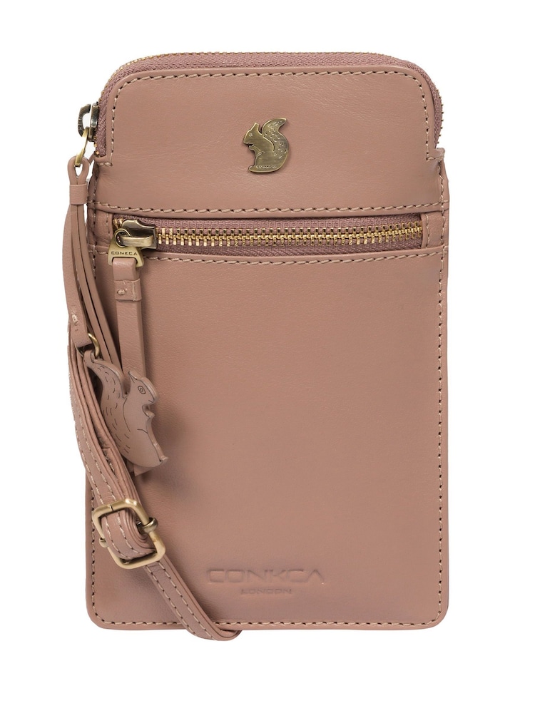 Conkca Bambino Leather Cross-Body Phone Bag - Image 4 of 9