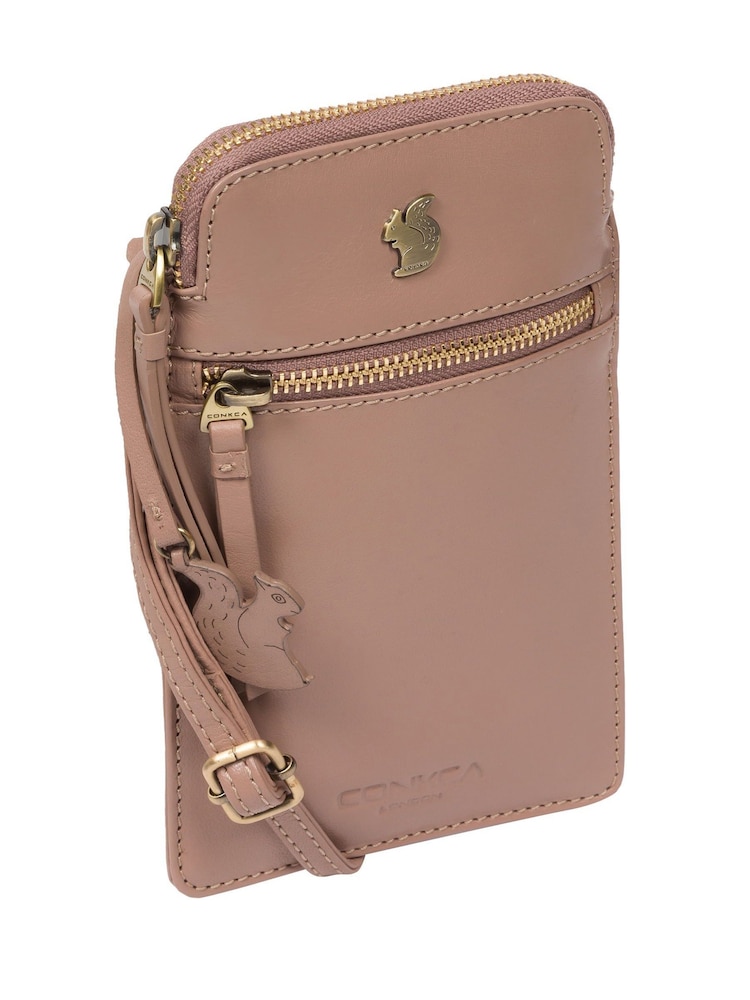 Conkca Bambino Leather Cross-Body Phone Bag - Image 7 of 9