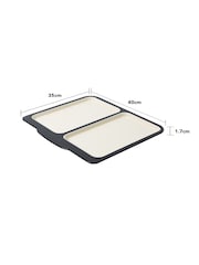 Wham Black 1 x Baker and Salt Two Tone Enamel Dual Oven Tray - Image 4 of 6