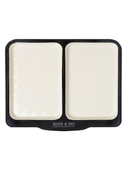 Wham Black 1 x Baker and Salt Two Tone Enamel Dual Oven Tray - Image 5 of 6