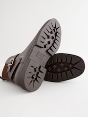 Chocolate Brown Standard/Wide Fit Forever Comfort® Chelsea Buckle Ankle Boots - Image 9 of 9