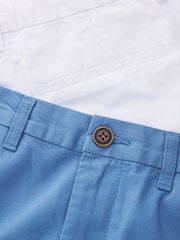 White/Blue Chino Shorts 2 Pack (3-16yrs) - Image 5 of 5