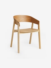 MADE.COM Set of 2 Natural Oak Aster Dining Chairs - Image 5 of 6