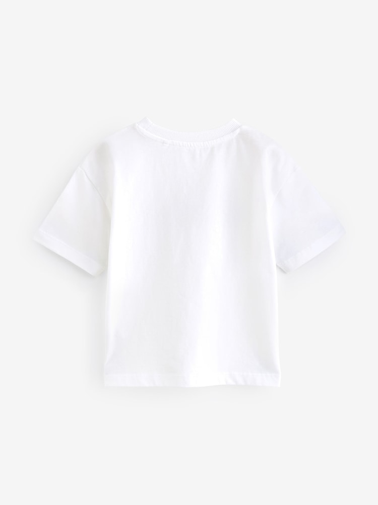 White Diggers Transport Short Sleeve T-Shirt (3mths-7yrs) - Image 2 of 3