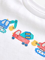 White Diggers Transport Short Sleeve T-Shirt (3mths-7yrs) - Image 3 of 3