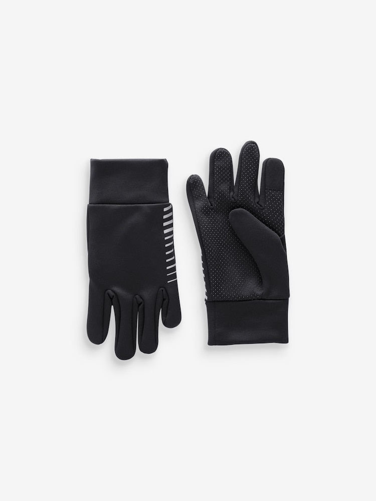Black Stripe Sporty Gloves (3-16yrs) - Image 1 of 1