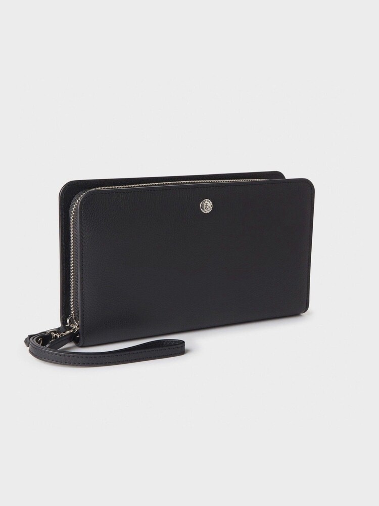 Osprey London The Double Zip Leather Black Travel Document Holder - Image 2 of 4