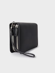 Osprey London The Double Zip Leather Black Travel Document Holder - Image 3 of 4